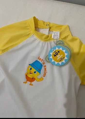 Çocuk Sarı Kısa Kollu Mayo Takımı bebek mayo
