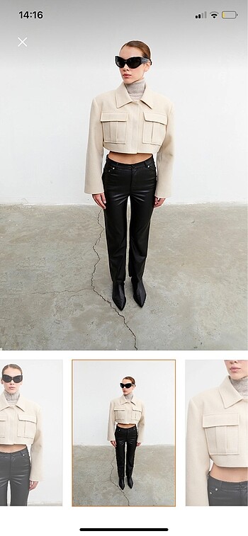 Vatkalı Kaşe Ceket - Görsel 2