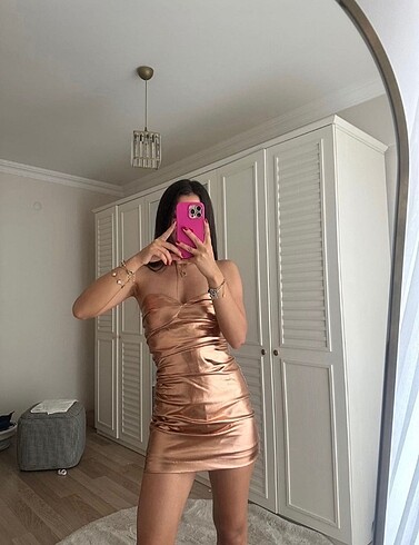 Zara Zara metalik elbise