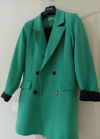 36 Beden yeşil Renk Blazer ceket
