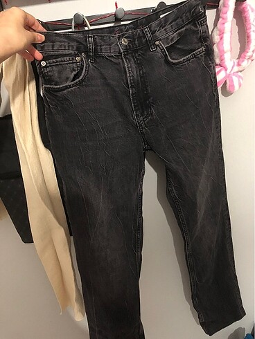 40 Beden gri Renk Zara siyah jean