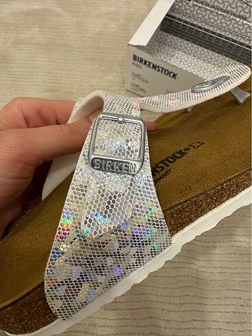 33 Beden gri Renk Orjinal etiketli kutulu Birkenstock gizeh terlik