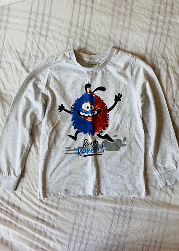 Gri Uzun Kollu Erkek Tişörtler - Görsel 4