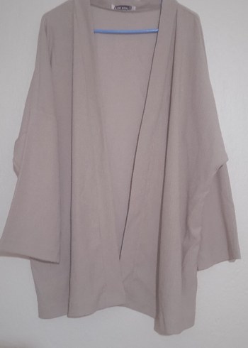 Bej Kadın Keten Kimono