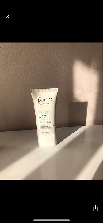 the purest güneş kremi