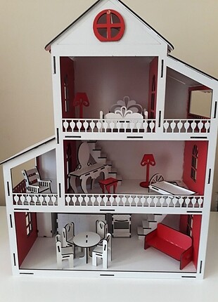 Barbie oyun evi ahşap oyun evi