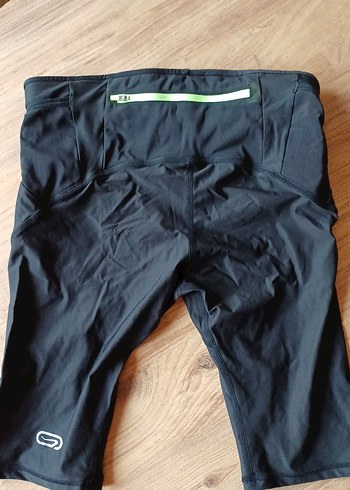 Siyah erkek Biker Şort, Elastik Bel - Görsel 2