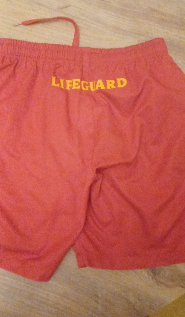 Kırmızı Lifeguard Mini Erkek Şort - Görsel 3