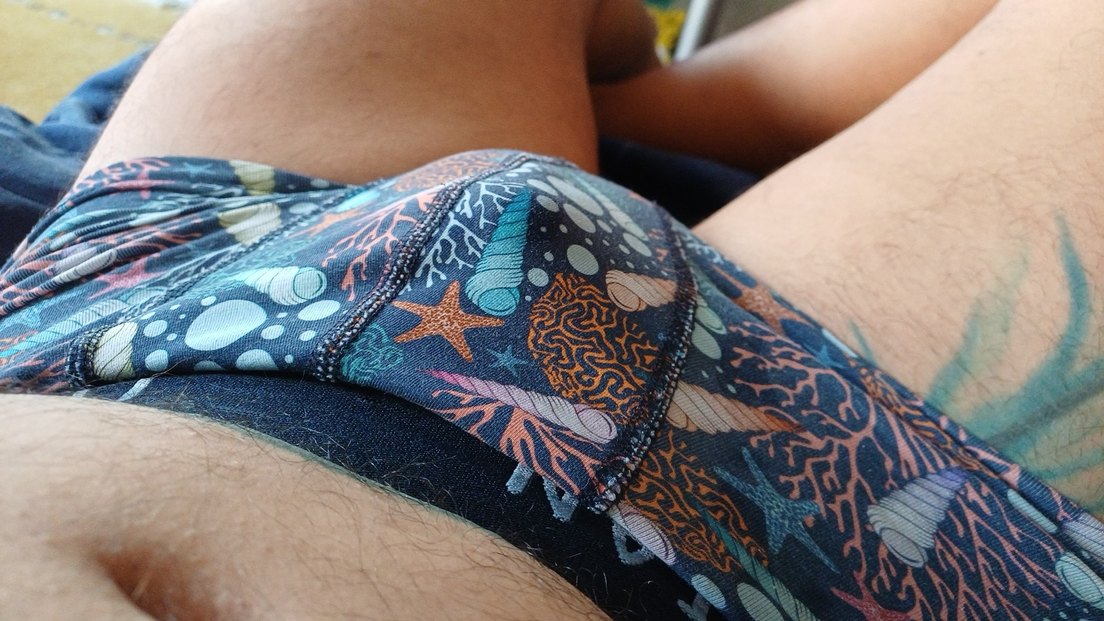 Desenli Lacivert Erkek Midi BOXER - Görsel 2