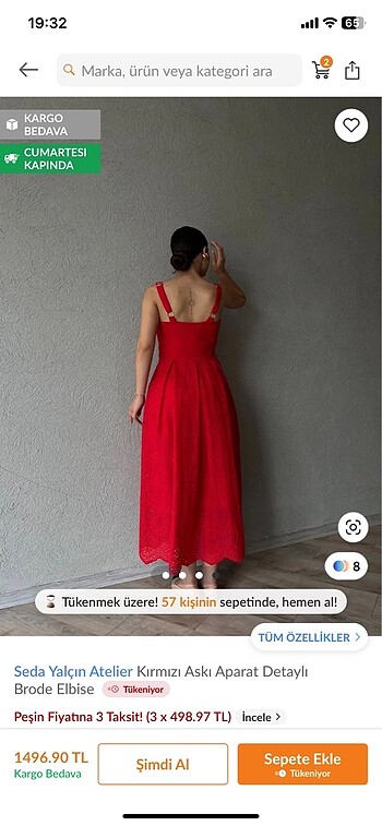 l Beden Kadın elbise