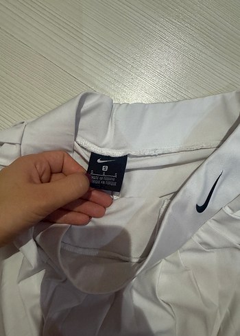 Nike Nike beyaz Pliseli Midi Mini Etek