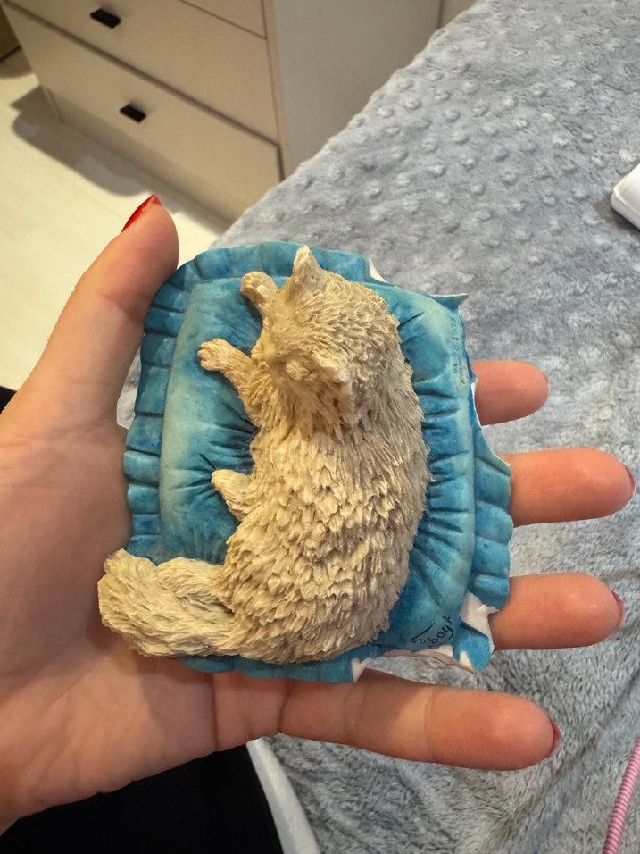 Gri Kedi Figürlü Dekoratif Aksesuar - Görsel 2