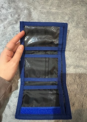 Mavi USPA erkek Cüzdanı Velcro Kapaklı - Görsel 3