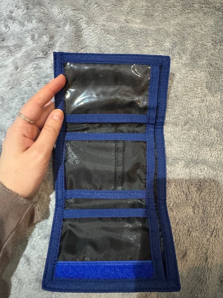 Mavi USPA erkek Cüzdanı Velcro Kapaklı - Görsel 3