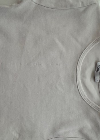 Kısa Kollu Beyaz Basic Kadın Tişört - Görsel 2