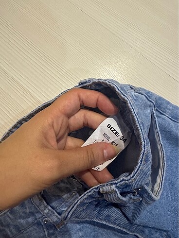 Diğer Kot şort ve pileli etek