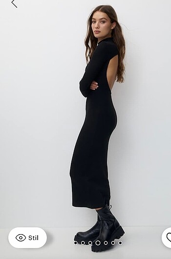 Pull and Bear Etiketli PULL&BEAR elbise