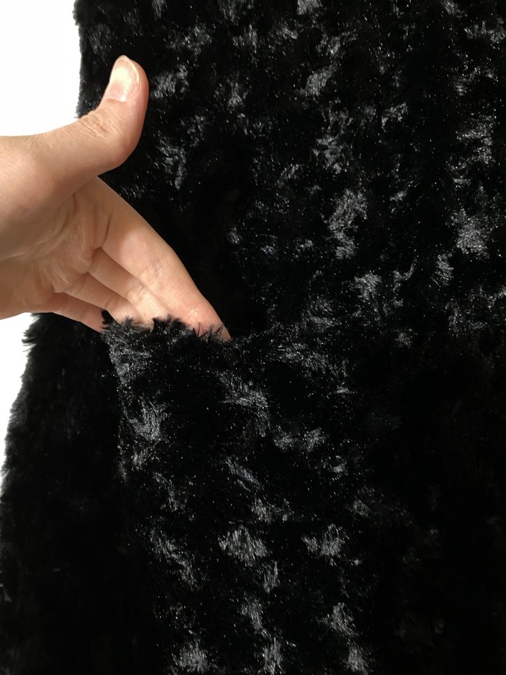 Kürk Detaylı Siyah Kadın Yelek - Görsel 3