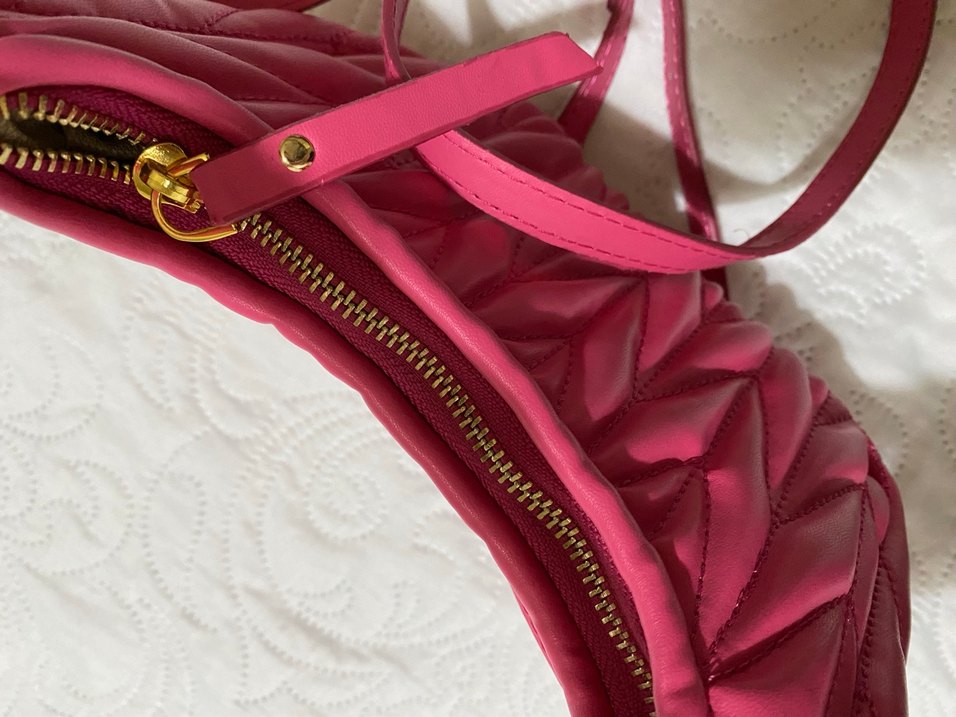 Miu miu Pembe Fermuarlı Kadın El Çantası - Görsel 4