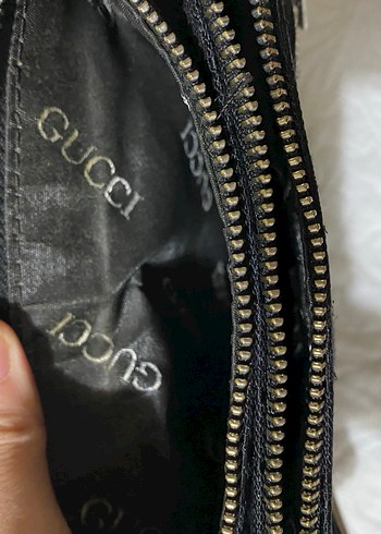 Siyah Gucci Omuz Çantası - Görsel 2