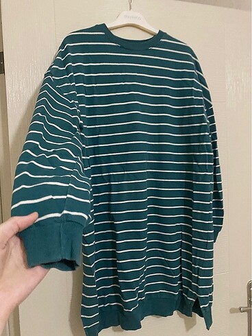 l Beden yeşil Renk LCW MODEST TUNİK SWEATSHİRT