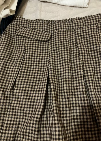 Kahverengi Pileli Midi Etek - Görsel 3