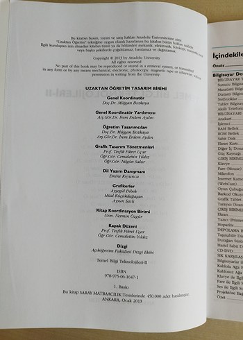 Temel Bilgi Teknolojileri-II Ders Kitabı - Görsel 3