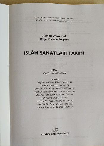 AÖF İslâm Sanatları Tarihi - Görsel 2