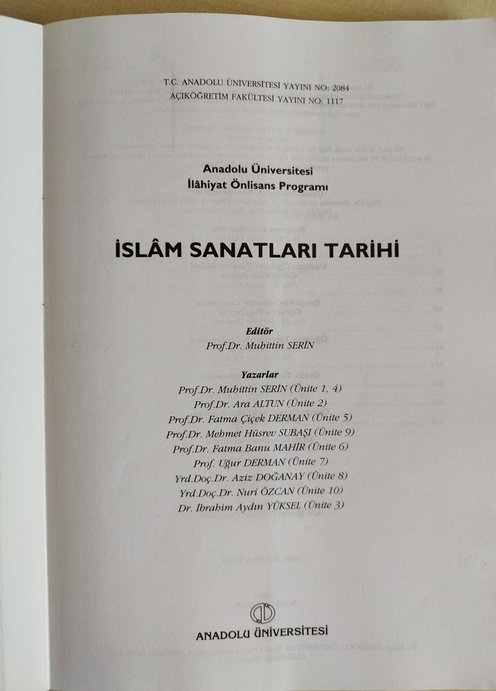 AÖF İslâm Sanatları Tarihi - Görsel 2