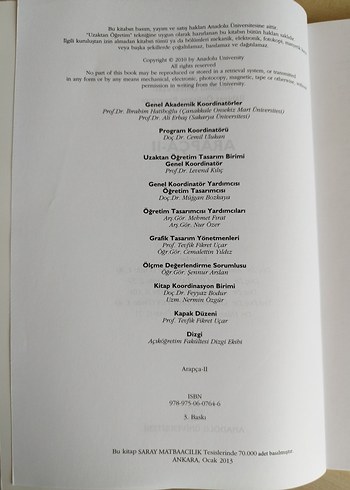 AÖF Arapça Kitap Seti I-IV (4 kitap) - Görsel 11