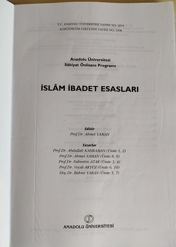 AÖF İslam İbadet ve İnanç Esasları Seti (4 kitap) - Görsel 18
