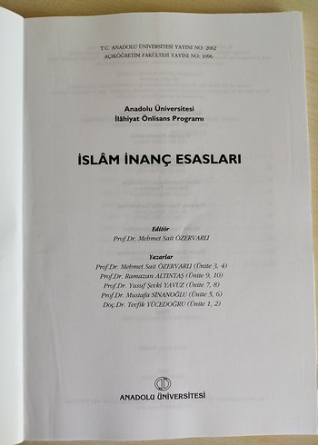 AÖF İslam İbadet ve İnanç Esasları Seti (4 kitap) - Görsel 10