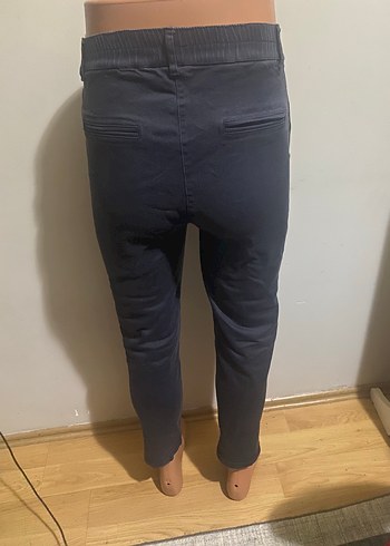 Lacivert Kadın Boyfriend Denim Pantolon - Görsel 2