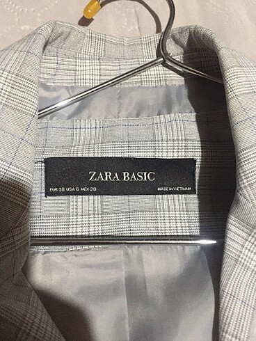 Zara Ekoseli Basic Takım Elbise