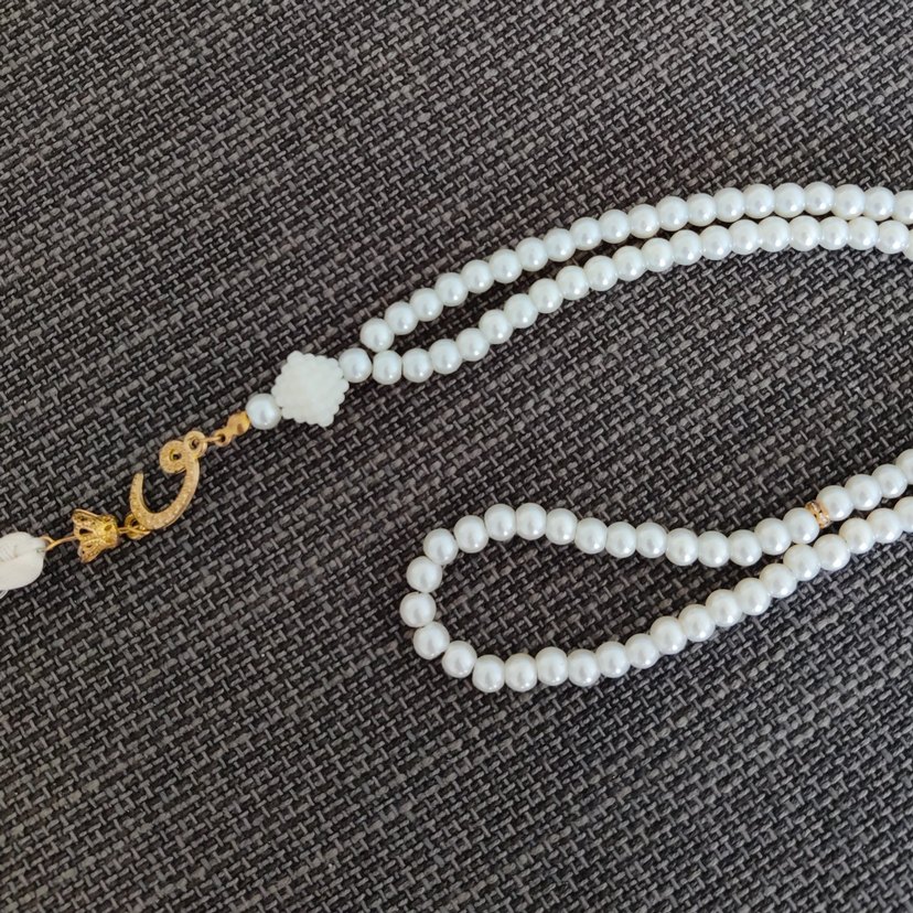 Beyaz İncili Tesbih - Görsel 2