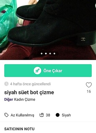 Siyah süet bot çizme