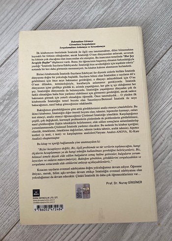 Çözümsel İstatistik Sayıların Edebiyatı Kitabı - Görsel 2