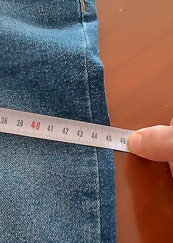11-12 Yaş Beden mavi Renk Erkek Çocuk Mavi Denim Pantolon