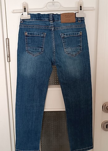 6 Yaş Beden mavi Renk Erkek Çocuk Mavi Denim Pantolon