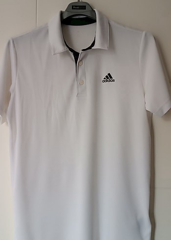 Beyaz Adidas Erkek Polo Tişört - Görsel 2