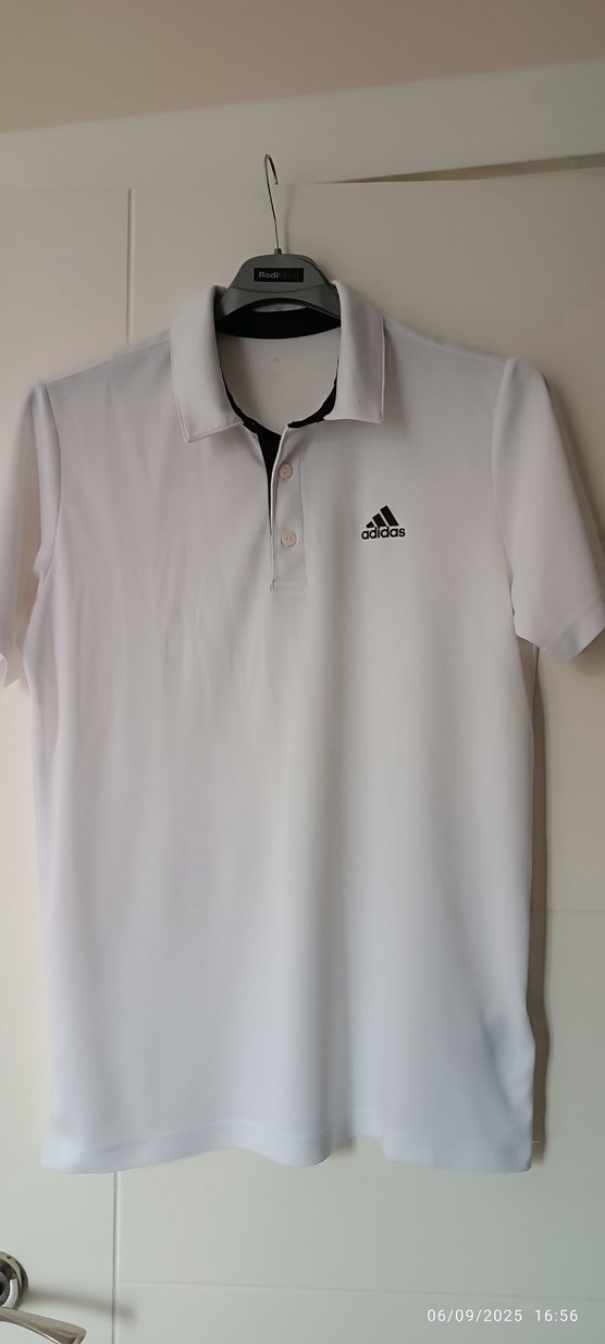 Beyaz Adidas Erkek Polo Tişört - Görsel 2