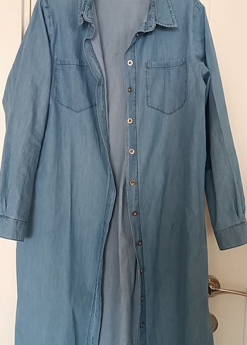 uzun Denim tunik