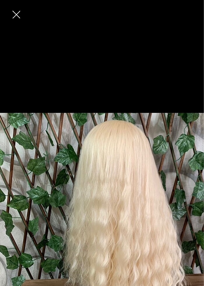 Peruk uzun sarı dalgalı cosplay - Görsel 2