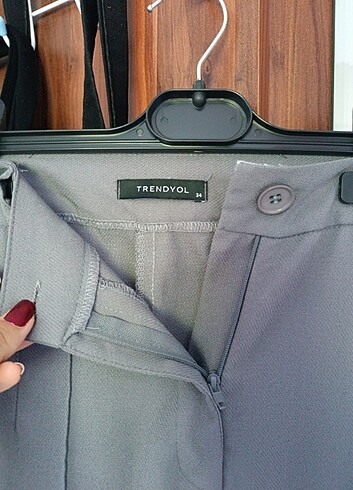 Trendyol & Milla Trendyolmilla gri kumaş pantolon