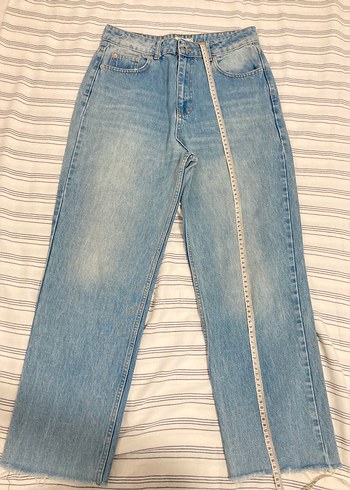 Kadın Bej Normal Boy Denim Pantolon