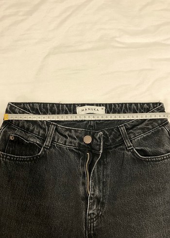38 Beden Gri Kadın Midi Boy Denim Pantolon