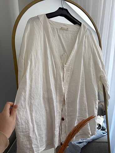 Diğer Manuka keten kimono