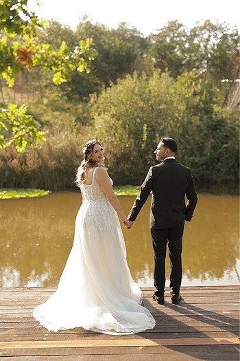 Oleg Cassini - Gelinlik 40 beden - Görsel 4