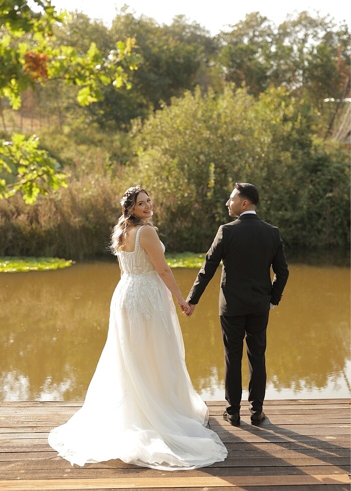 Oleg Cassini - Gelinlik 40 beden - Görsel 4