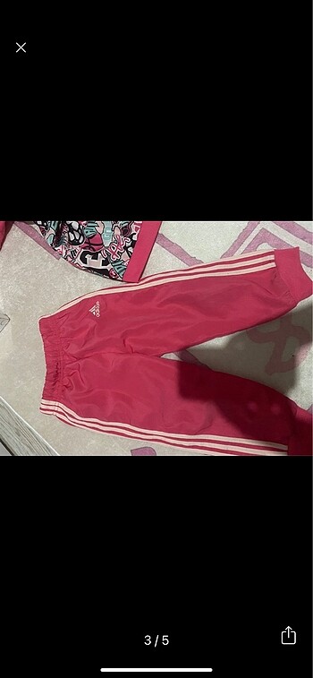 18-24 Ay Beden pembe Renk Adidas eşofman takımı